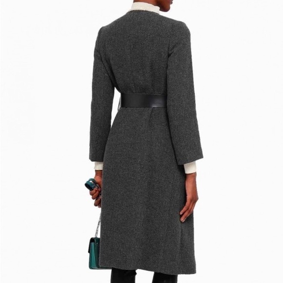 BA&SH Zachary Belted Wool Coat - Picture 3 of 10